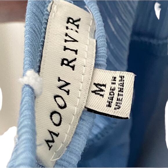 Anthropologie Medium Midi Dress Fall Boho Moon River Cottage tie back Prarie - Picture 11 of 15